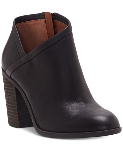 macys block heel booties