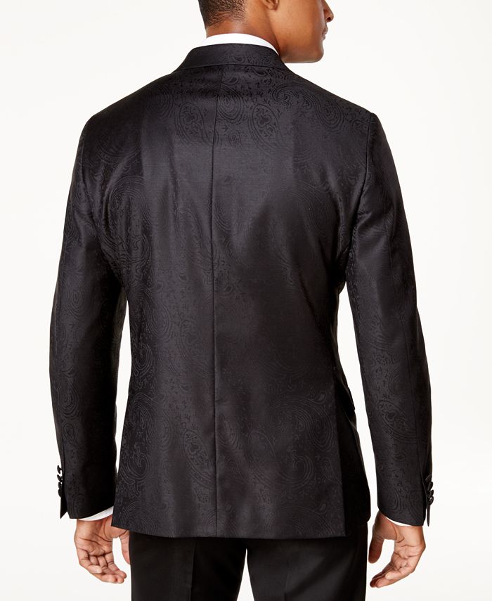 Lauren Ralph Lauren Men's Classic-Fit Black Paisley Evening Jacket ...