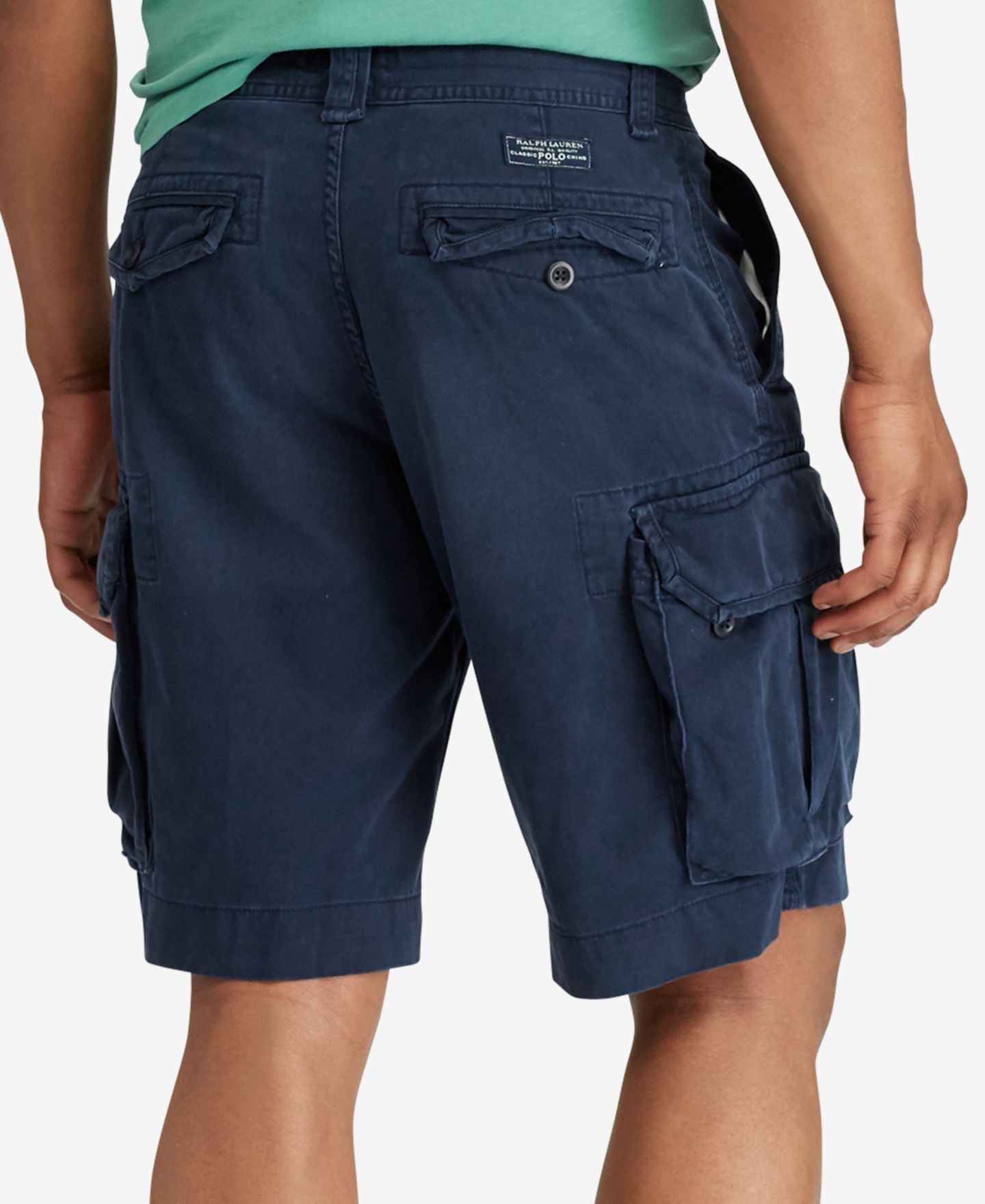 Мужские шорты Polo Ralph Lauren Shorts, 10.5" Classic Gellar Cargos, цвет: Тёмно-синий — фото 6