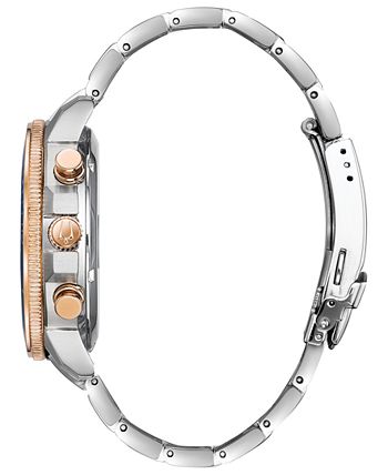 Bulova - Men's Chronograph Marine Star Two-Tone Stainless Steel Bracelet Watch 45mm