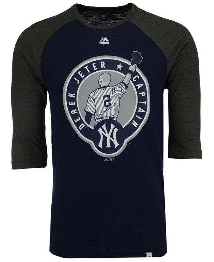 MLB New York Yankees Logo Athletic Long Sleeve Raglan T-Shirt Mens