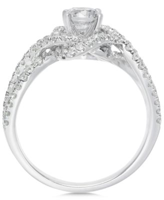 Macy's Diamond Twist Engagement Ring (1 Ct. T.w.) In 14k Gold - Macy's