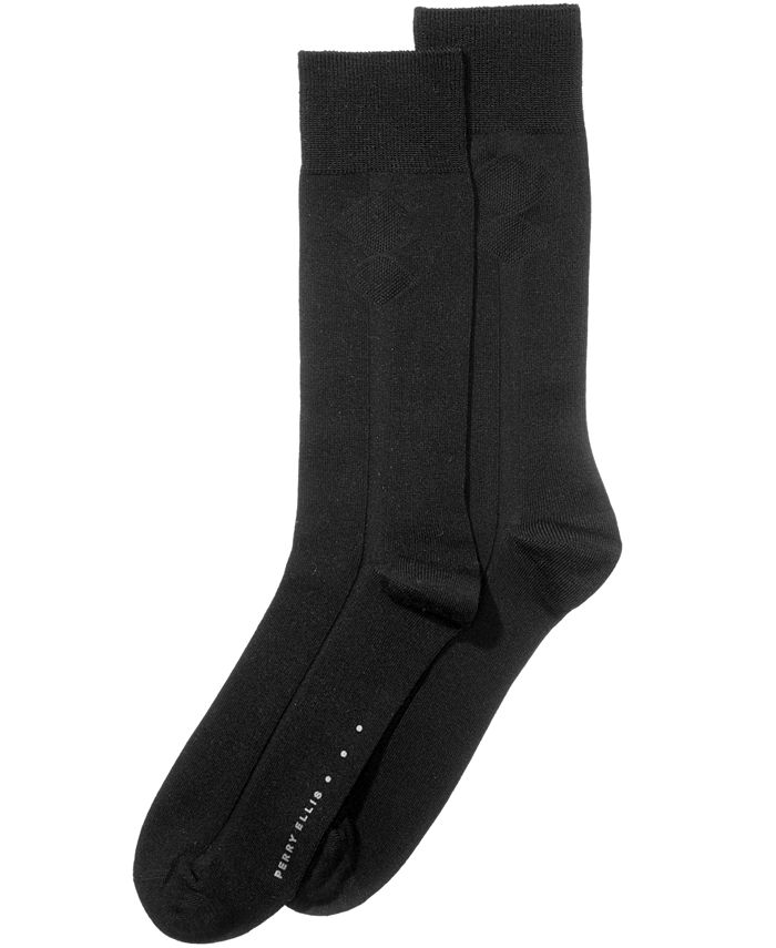 Perry Ellis Men's Textured Dress Socks - Macy's