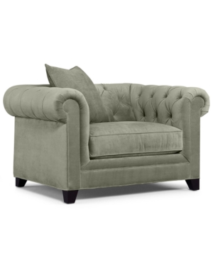 MARTHA STEWART COLLECTION SAYBRIDGE 52" FABRIC ARMCHAIR, CREATED FOR MACY'S