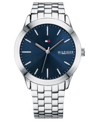 tommy hilfiger men's stainless steel bracelet watch 42mm