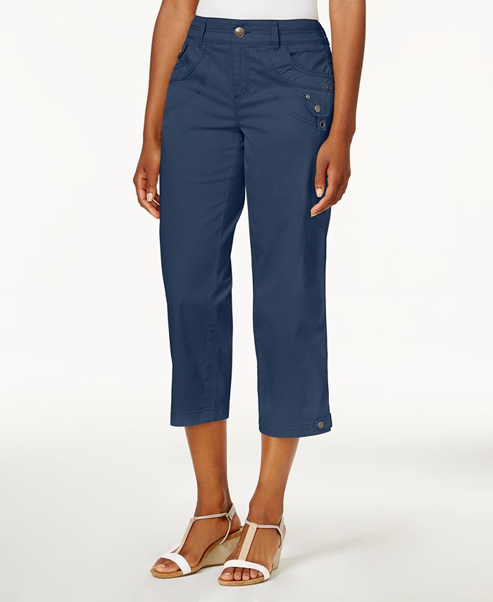 Style & Co Petite Twill Capri Pants, Created for Macy's Macy's