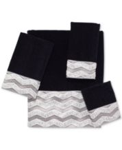 Black decorative hand towels sales