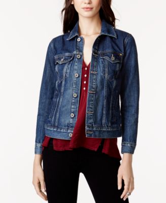 Lucky Brand Jean Jacket Girls Size Small Dark Wash Sabrina Slim Denim  Button On