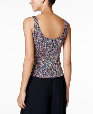 Alex Evenings Petite Glitter Jacquard Jacket & Shell 