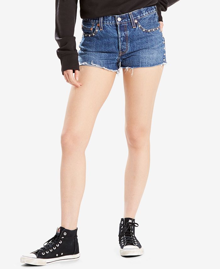 Levi's Limited 501® Original Fit Cotton Denim Shorts, Created for Macy's &  Reviews - Shorts - Women - Macy's