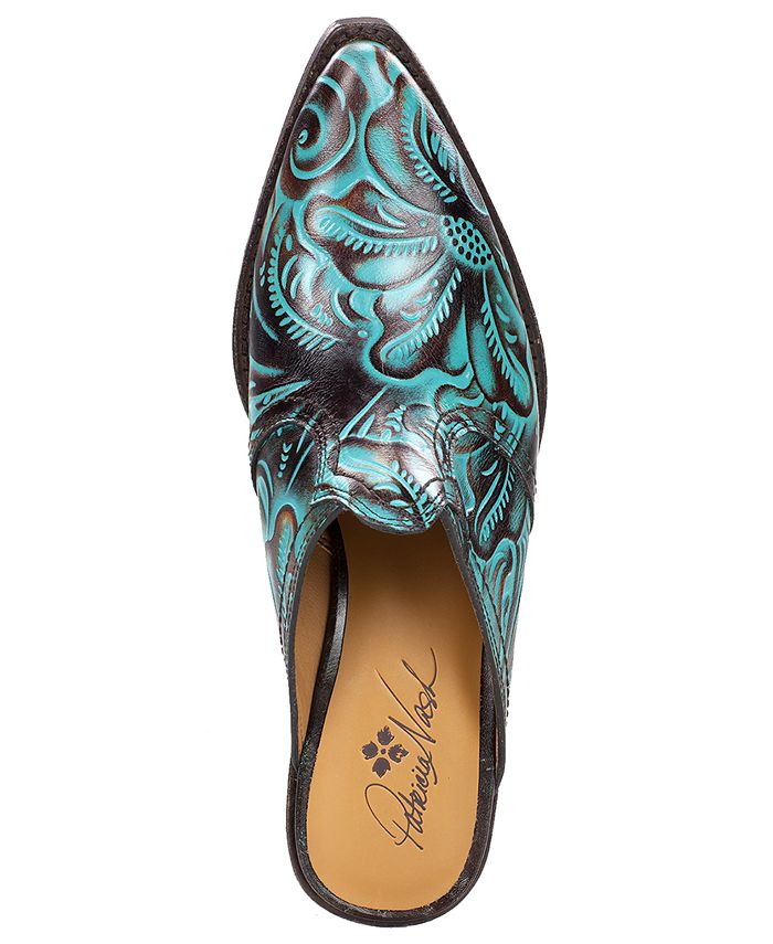 patricia nash tobacco fields Patricia Nash Mules Patricia Nash Tilly Tobacco Fields Loafers Tooled  Leather Floral