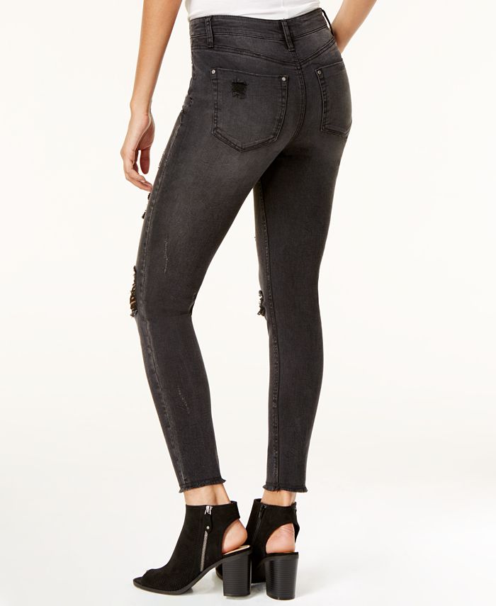 Tinseltown Juniors' Embellished Ripped Skinny Jeans Macy's