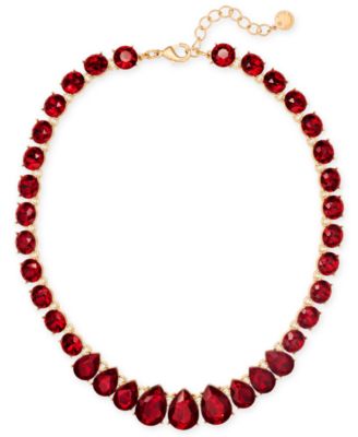 Charter Club - Gold-Tone Jet Stone Necklace