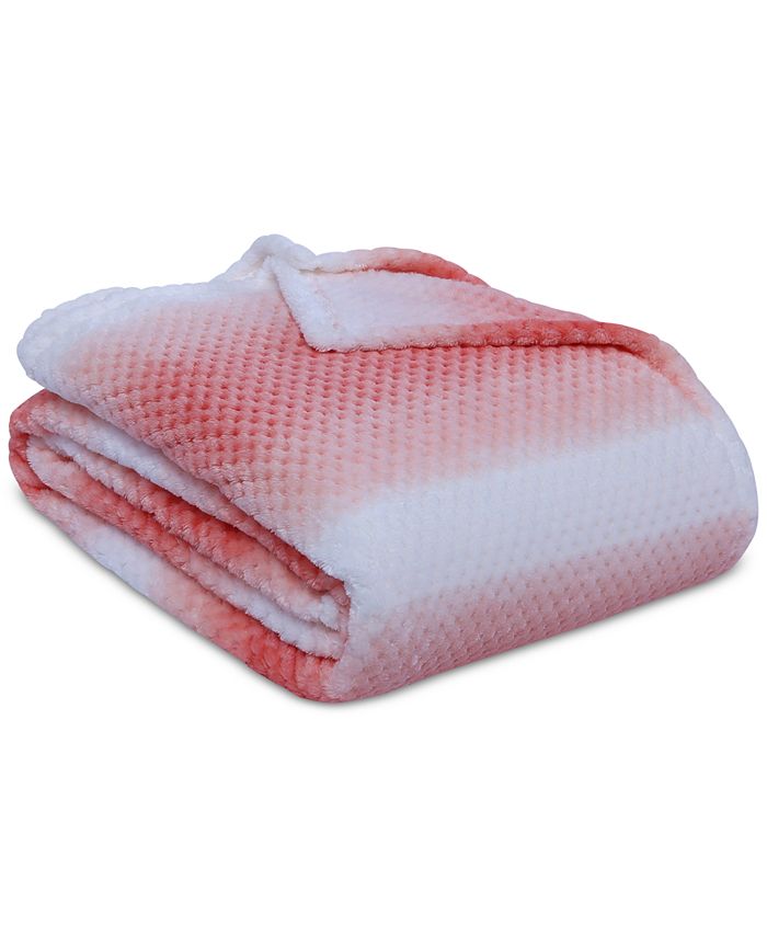 Berkshire Ombré Stripe Textured Full/Queen Blanket Macy's