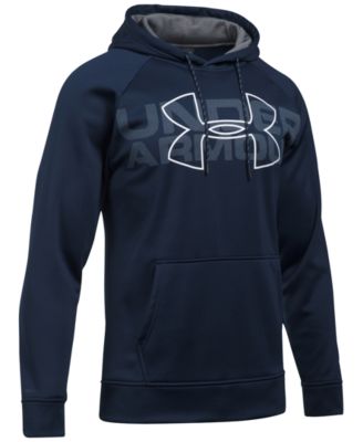mens under armour big logo hoodie