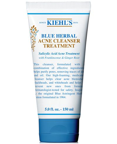kiehl acne treatment kiehls salicylic acid cleanser herbal 1851 since face skin oz gel fave celeb elle anti
