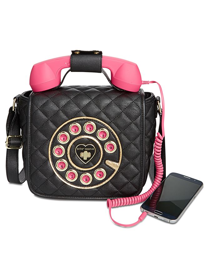 Betsey Johnson Small Quilted Phone Crossbody, Created for Macy's - Macy's