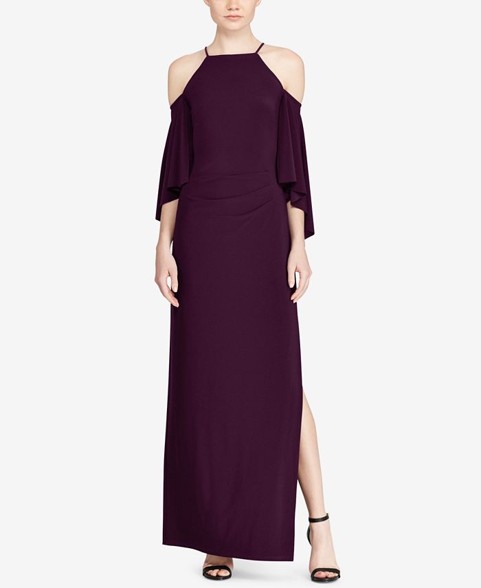 Lauren ralph lauren best sale cold shoulder gown