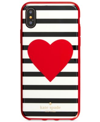 kate spade new york - Heart Stripe iPhone X Case