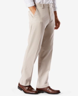 Men's Easy Classic Fit Khaki Stretch Pants