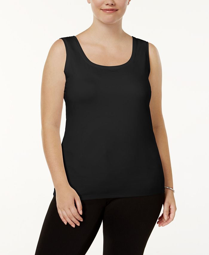 Alfani Plus Size ScoopNeck Basic Tank, Created for Macy's & Reviews