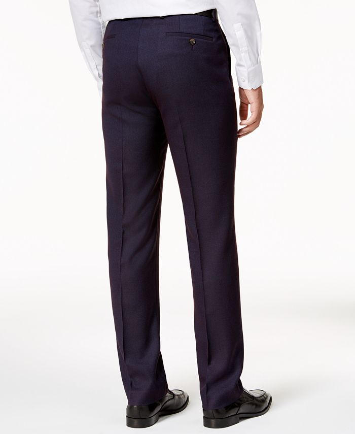Sean John Men's Slim-Fit Purple Birdseye Pants - Macy's