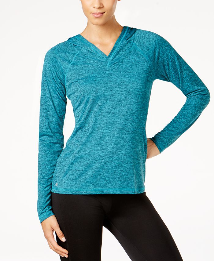 ID Ideology Women's Rapidry Heathered Performance T-Shirt Blue Size Medium