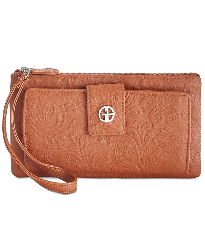 Giani Bernini Tooled Grab & Go Wallet Wristlet, Created for Macy's Macy's