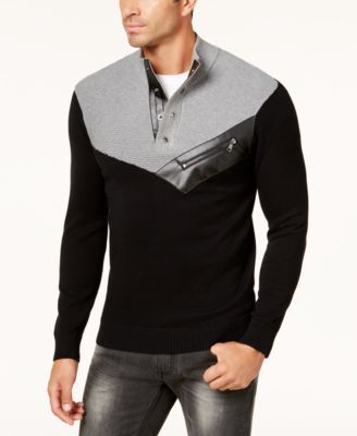 mens mock neck sweater