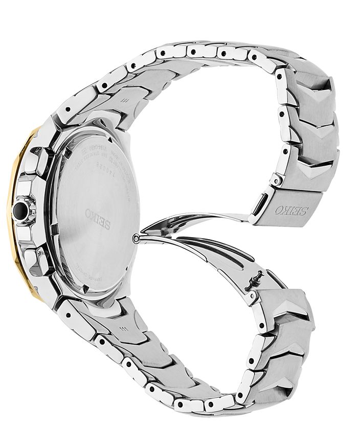 seiko coutura men's steel bracelet chronograph watch