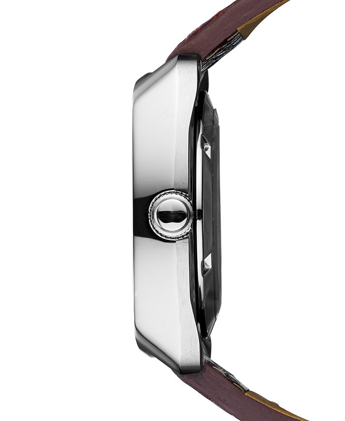 Seiko Men's Automatic Recraft Brown Leather Strap Watch 40mm Macy's