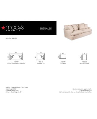 Brenalee 93" Sofa - Performance Fabric slipcover Replacement with four pillows