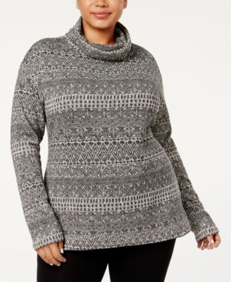 Columbia - Plus Size Printed Cowl-Neck Top