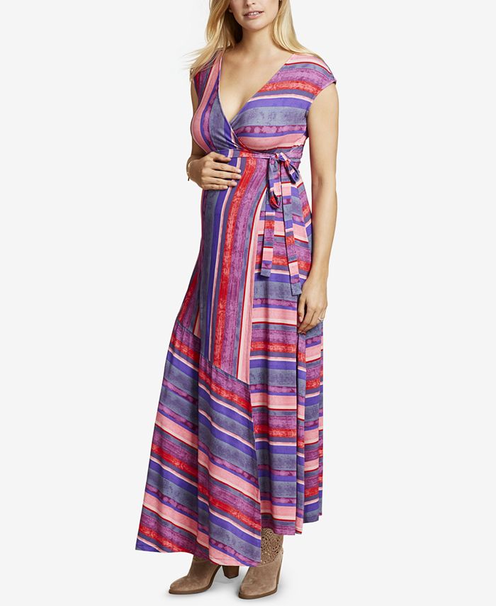 Jessica Simpson Maternity Printed Maxi Dress Macys 7483