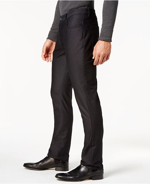 Ryan Seacrest Distinction Men's SlimFit Black Dress Pants, Created for Macy's Pants Men