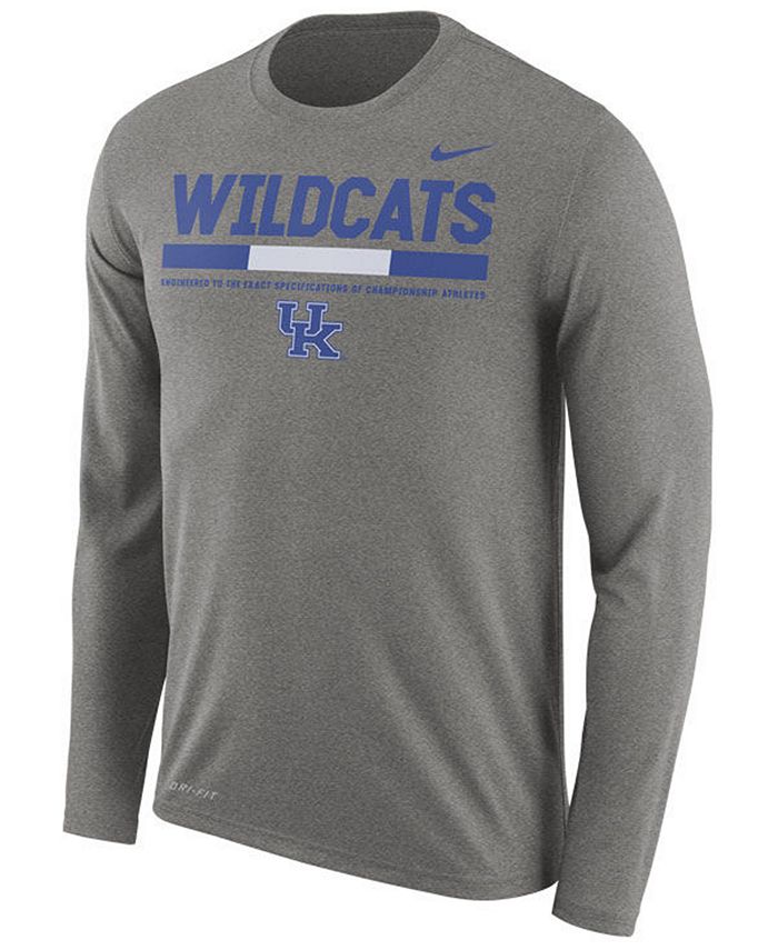 Nike Men's Kentucky Wildcats Legend Sideline Long Sleeve T-Shirt ...