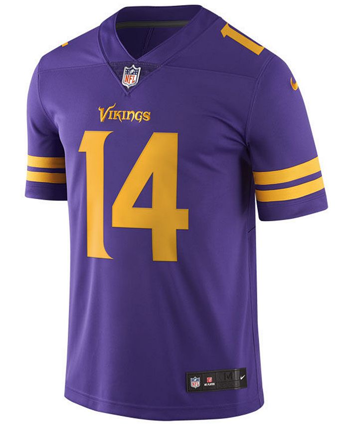 Nike Men's Stefon Diggs Minnesota Vikings Limited Color Rush Jersey ...