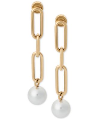 michael kors pearl earrings