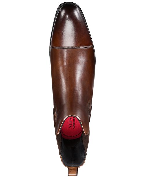 Alfani Men's Martin CapToe Chelsea Boots, Created for Macy's & Reviews