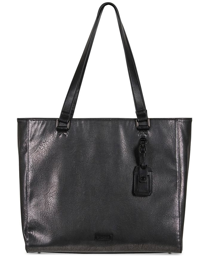Cole Reaction Toteally Silver FauxLeather Tote Macy's