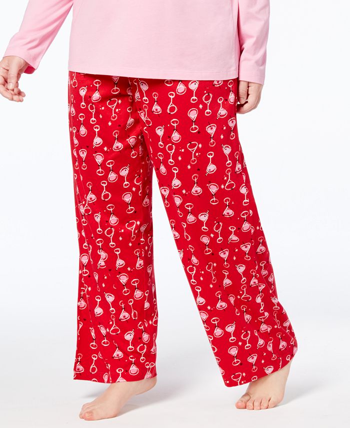 Hue Plus Size Printed Pajama Pants Macy's