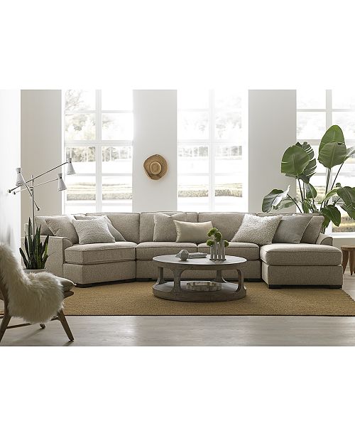 Furniture Carena Fabric Sectional Collection Created For Macy S