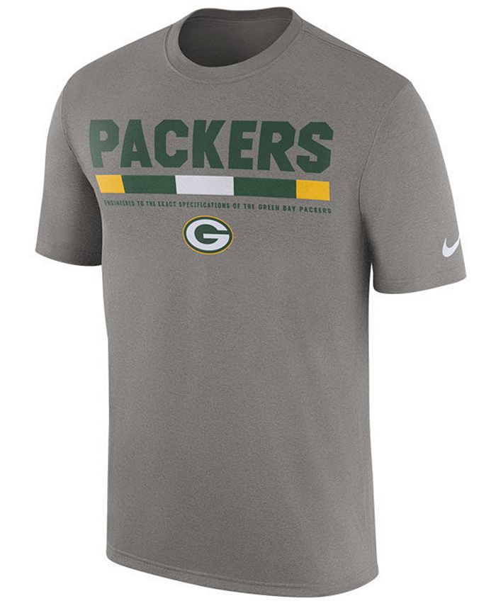 Nike Men's Green Bay Packers Legend Staff T-Shirt - Macy's