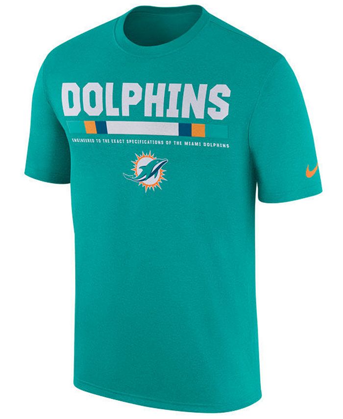 Nike Men's Miami Dolphins Legend Staff T-Shirt - Macy's