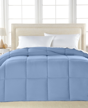 Royal Luxe Color Hypoallergenic Down Alternative Light Warmth Microfiber Comforter, Full/queen, Created For Mac In Medium Blue