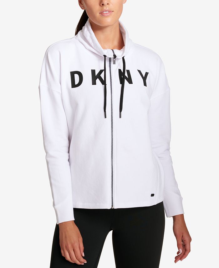 DKNY Sport Mock-Neck Zip-Up Jacket & Reviews - Jackets & Blazers ...