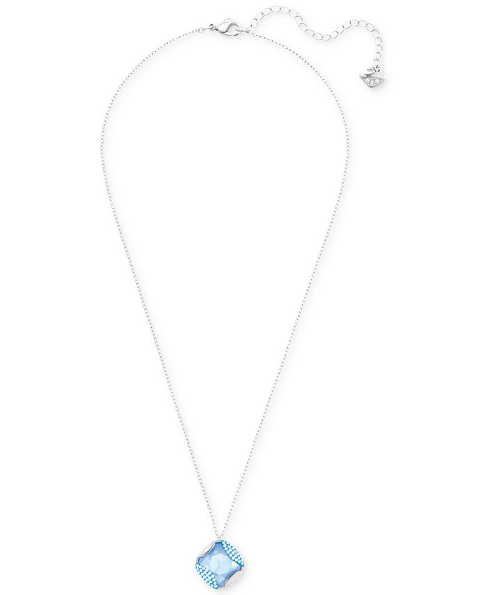 Swarovski double ring pavé pendant necklace Clearance