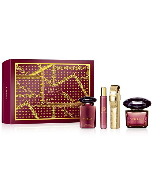 Versace 4Pc. Crystal Noir Gift Set All Perfume Beauty Macy's