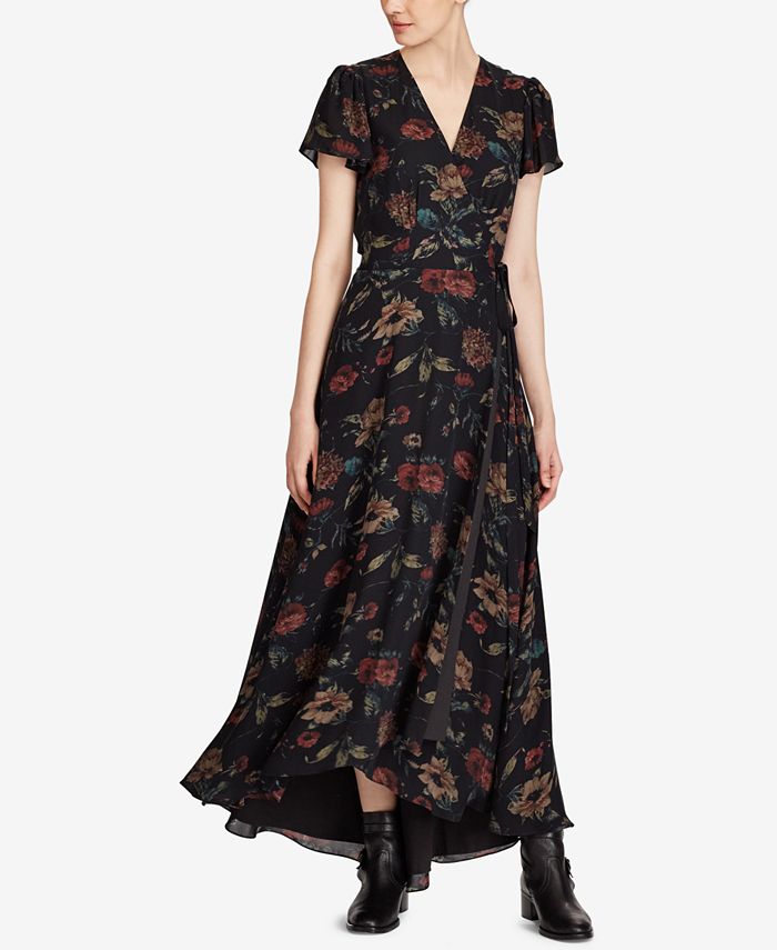 Polo Ralph Lauren Floral-Print Silk Maxi Dress & Reviews - Dresses ...
