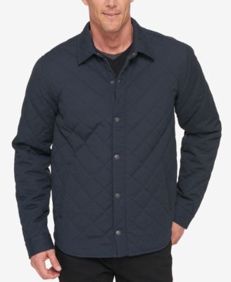 levi's men's cotton diamond quilted shirt jacket